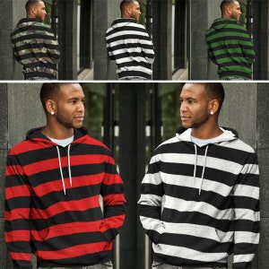 Blue Stripe Hoodie Etsy Canada