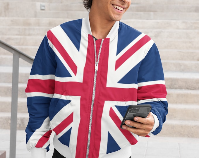 United Kingdom UK Union Jack Flag Bomber Jacket