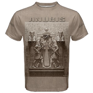 Anubis Ancient Egyptian Hieroglyphs T-shirt
