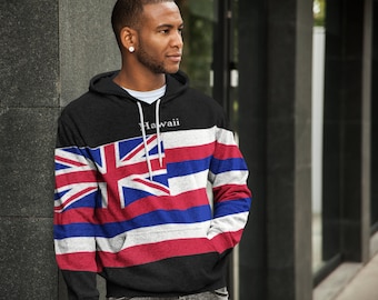 Hawaiian Flag Pullover Men's Hawaii Colours Hoodie