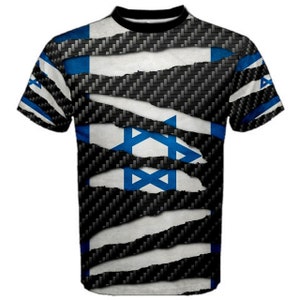 Israel Beast Ripped Flag T-shirt