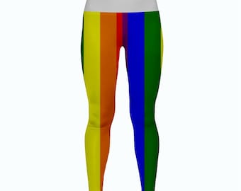 Gay Pride Arcobaleno Bandiera Yoga Pantaloni Leggings