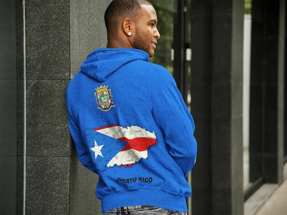 Puerto Rico Flag Pullover Hoodie Etsy