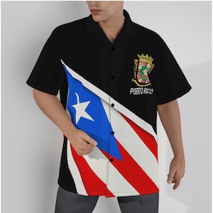 puerto rican men's dress shirt Porto Blanco Puerto Rico C-1622 Camisa de hombre  Angelo's Men Boutique