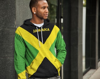 Jamaica Flag Pullover Hoodie