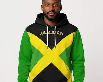 Sudadera con capucha y bandera de Jamaica