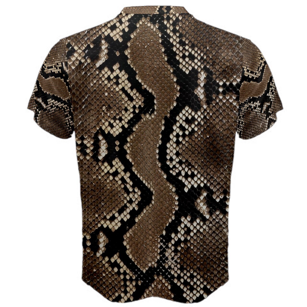 Snake Skin Pattern Brown T-shirt - Etsy