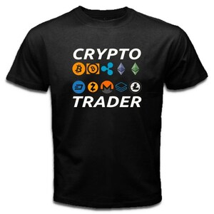 Crypto Trader Bitcoin Kryptowährung Schwarz T-shirt