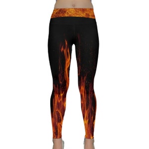 Fire Flame Yoga Pants Legging