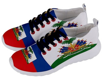 Unique Haiti Flag Shoes