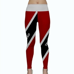 Trinidad & Tobago Flag Yoga Pants Leggings