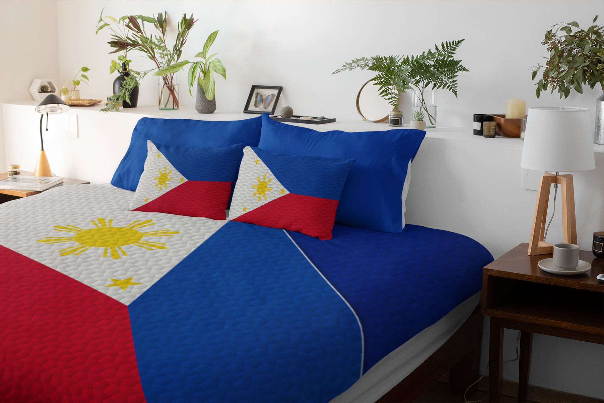 The Philippines National Flag Duvet Cover & 2 Matching Pillow Etsy