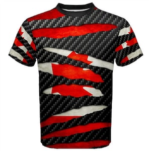 Canada Beast Ripped Flag T-shirt