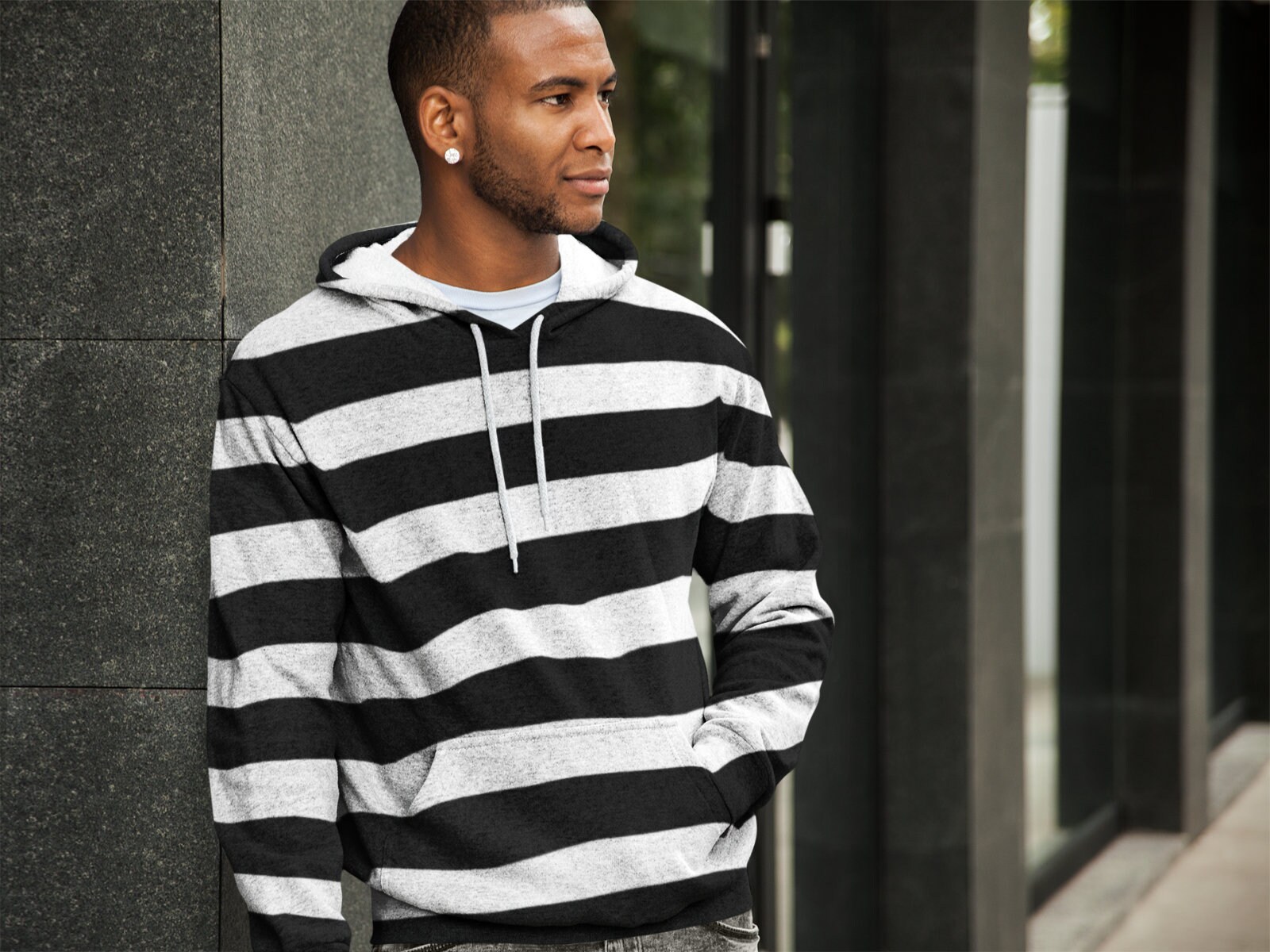 Striped Pullover Hoodie Many Stlyes Etsy