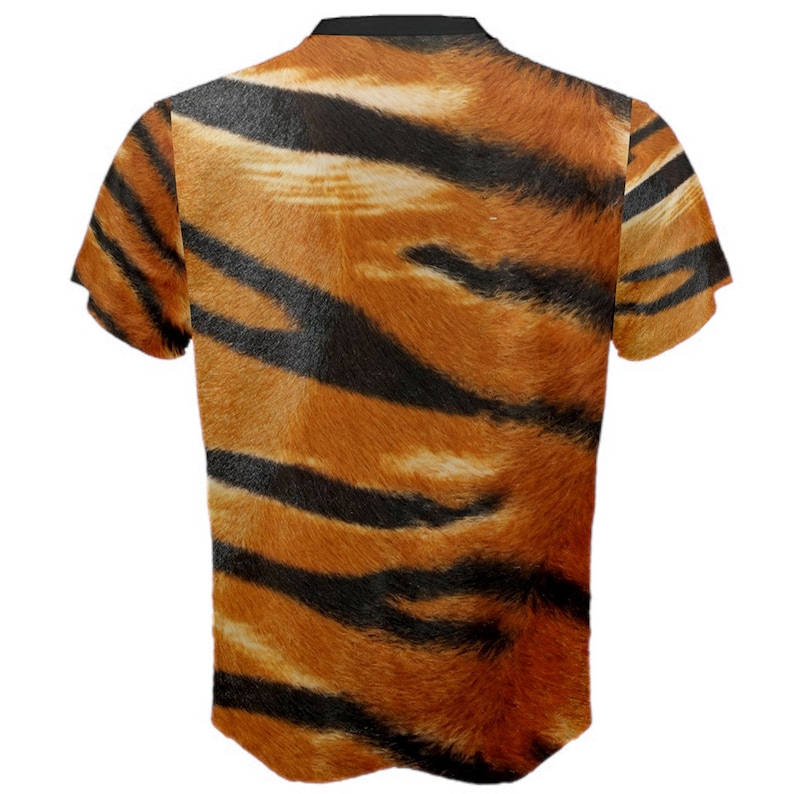 Tiger Stripe Skin Pattern Tshirt Etsy
