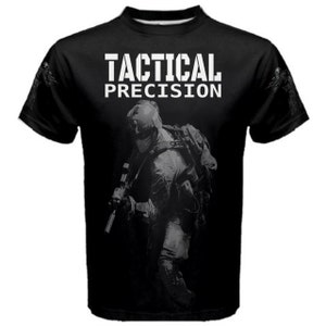 Tactical Precision Special Elite Military Black T-shirt