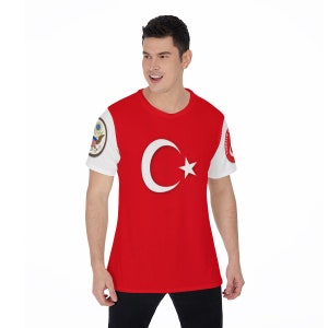 Turkey United States Multi Flag USA Turkish Men&#39;s T-Shirt