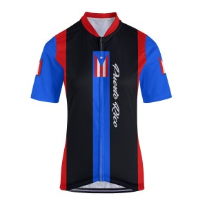 Puerto Rico Flag Women&#39;s Cycling Jersey