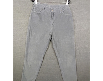 Levis Womens Pants 12 L Gray Corduroy Vintage USA Made Y2K 90s VTG Classic