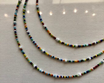 Multi Colored Beaded Necklace