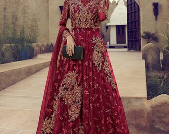 long gown for indian wedding