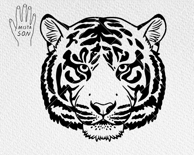 Download Tiger Png Cut File Silhouette Dxf Tiger Svg File Tiger Tiger Face Svg Clipart Tiger Cut File Vinyl Animal Face Decal Png Clip Art Art Collectibles Mukena Id