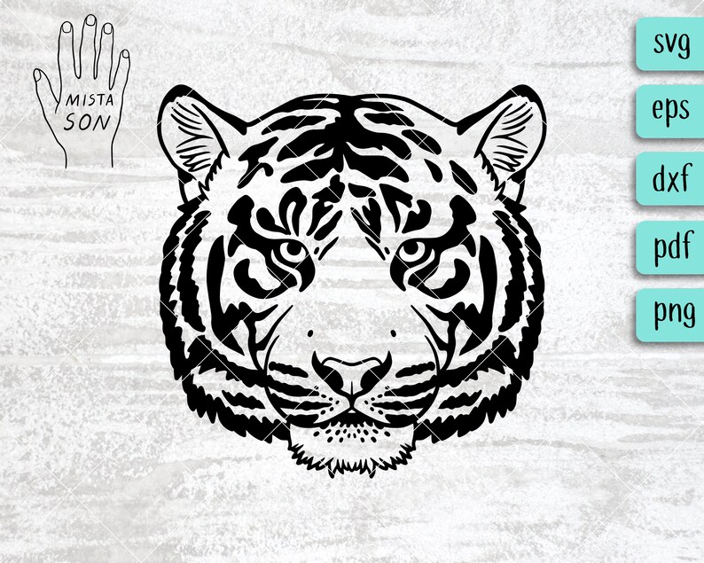 Download Clipart Tiger Svg File Png Cut File Animal Face Tiger Cut File Decal Tiger Face Svg Tiger Vinyl Silhouette Dxf Tiger Png Clip Art Art Collectibles