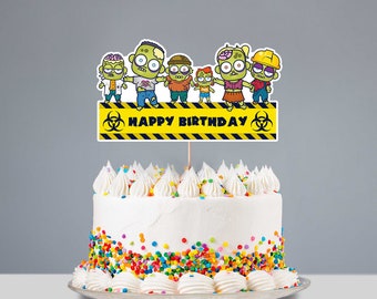 Zombie Cake Topper Etsy