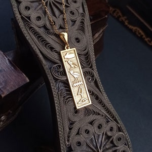 Egypt Cartouche Necklace, Hieroglyph Necklace Jewelry, Egypt Jewelry, Custom Made Necklace, 925 Sterling Silver Egyptian Name Pendant