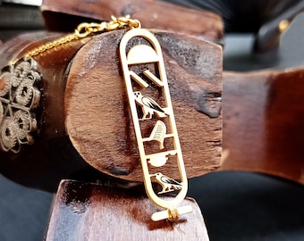 Egypt Cartouche Necklace, Hieroglyph Necklace Jewelry, Egypt Jewelry, Custom Made Necklace, 925 Sterling Silver Egyptian Name Pendant