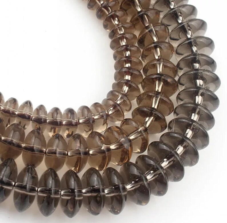 Smoky Quartzs Crystal Glass Beads Needle Work Smooth Beads Grade AAA+4681012mm Jewelry Making Bracelet Beads