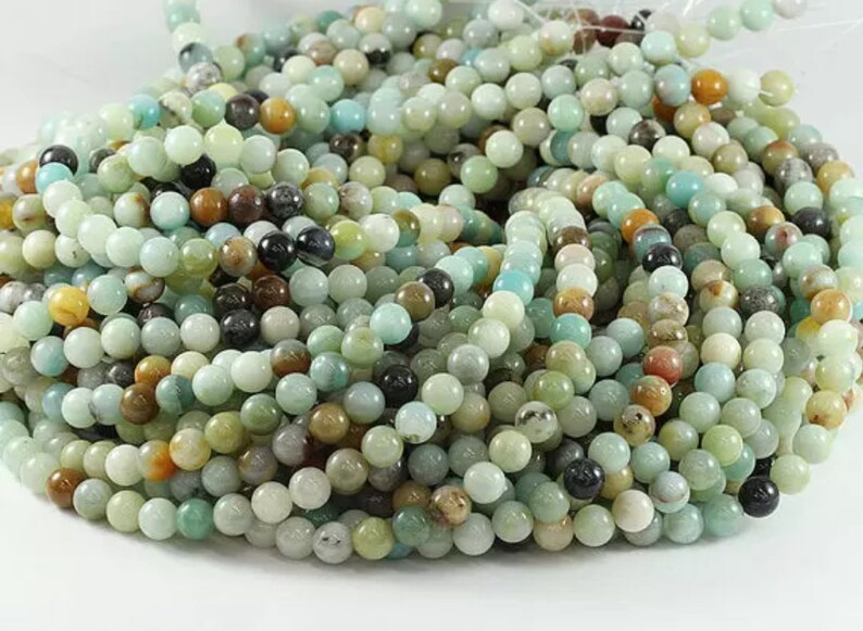 Smooth Gemstone Beads Natural Amazonite Gemstone Beads Jewelry Making gemstone Beads Grade AAA+ 4681012mm