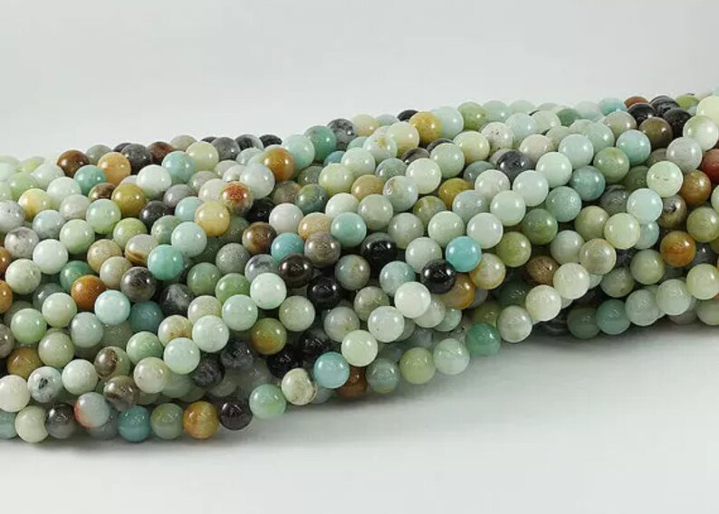 Smooth Gemstone Beads Natural Amazonite Gemstone Beads Jewelry Making gemstone Beads Grade AAA+ 4681012mm