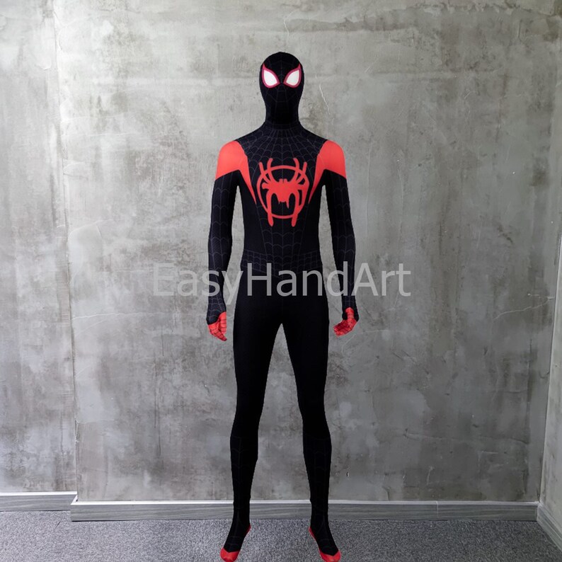 Miles Morales traje Cosplay traje nuevo hombre araña en