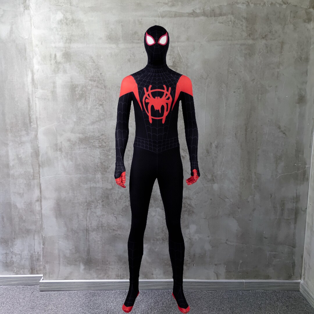 Miles Morales Costume Cosplay Suit New Spider Man: Into the - Etsy