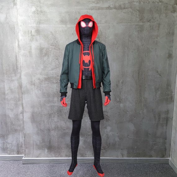 Miles Morales Costume Cosplay Suit New Spider Man: Into the - Etsy