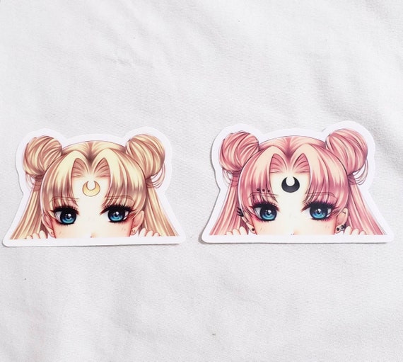 Sailor Moon Peeker Sticker | Etsy