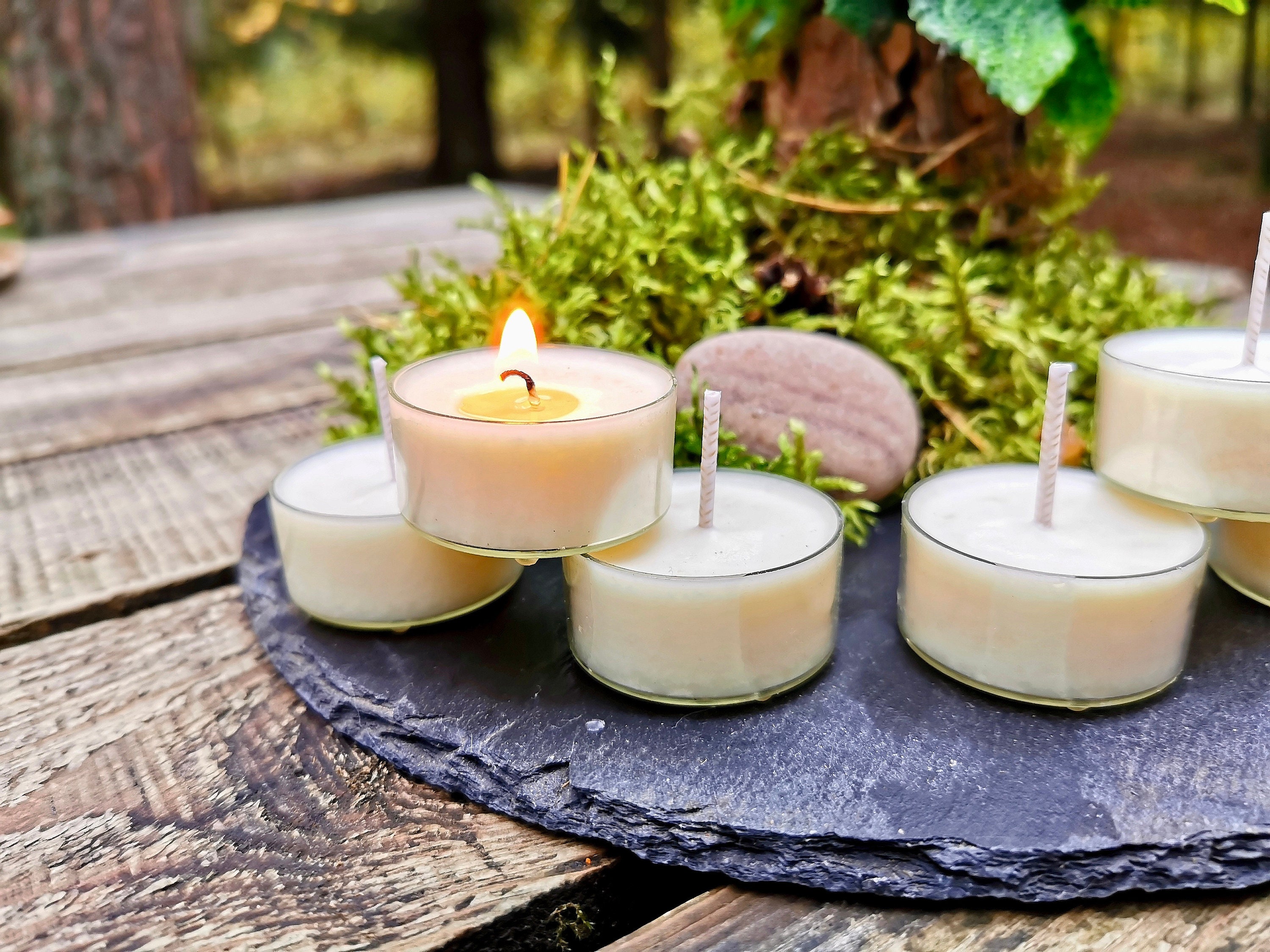 Natural soya wax candles Handmade 1 box 6 candles Etsy