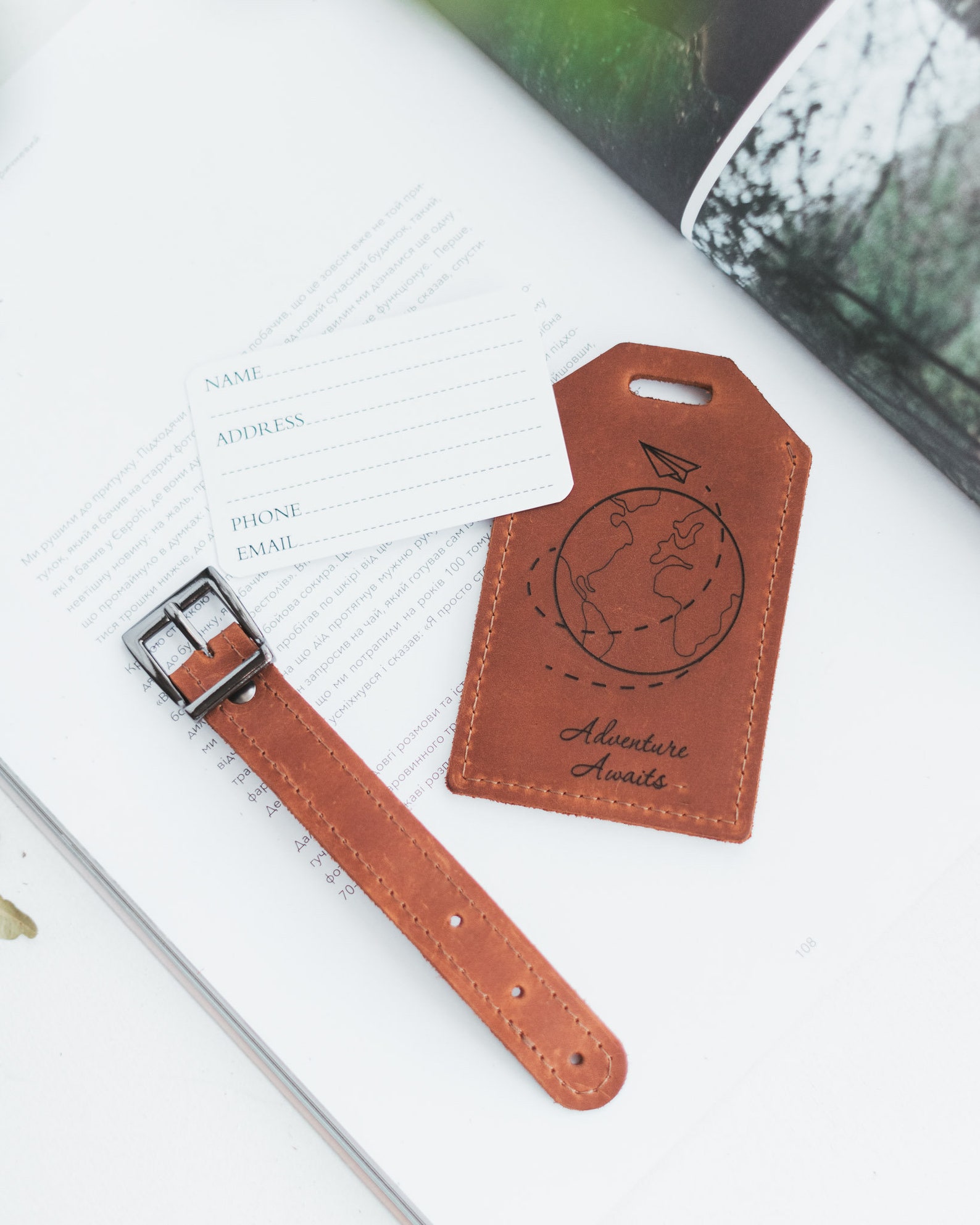 Genuine Leather Travel Tags Personalized Luggage Tags Monogram Etsy