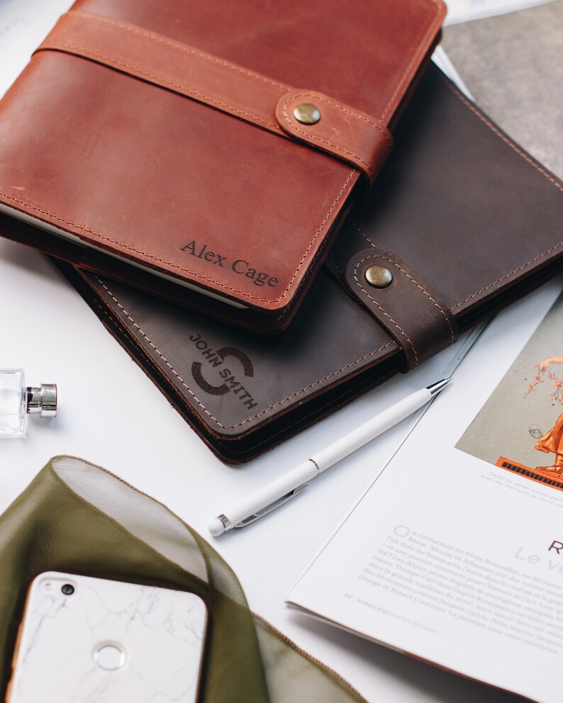 Personalize Leather Journal Refill Custom Journal Boyfriend Etsy