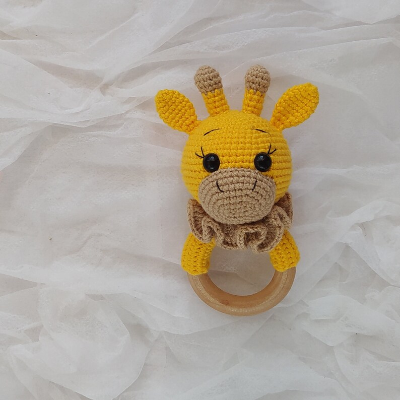 Жираф погремушка крючком схема