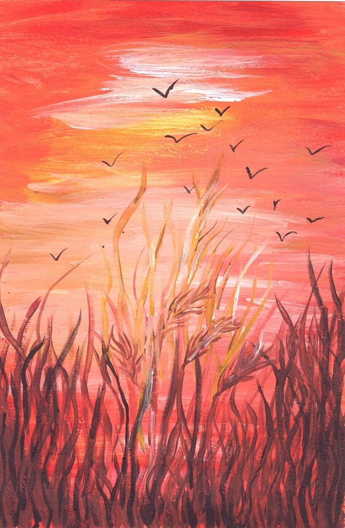 Kansas landscape painting Kansas field painting Original Etsy