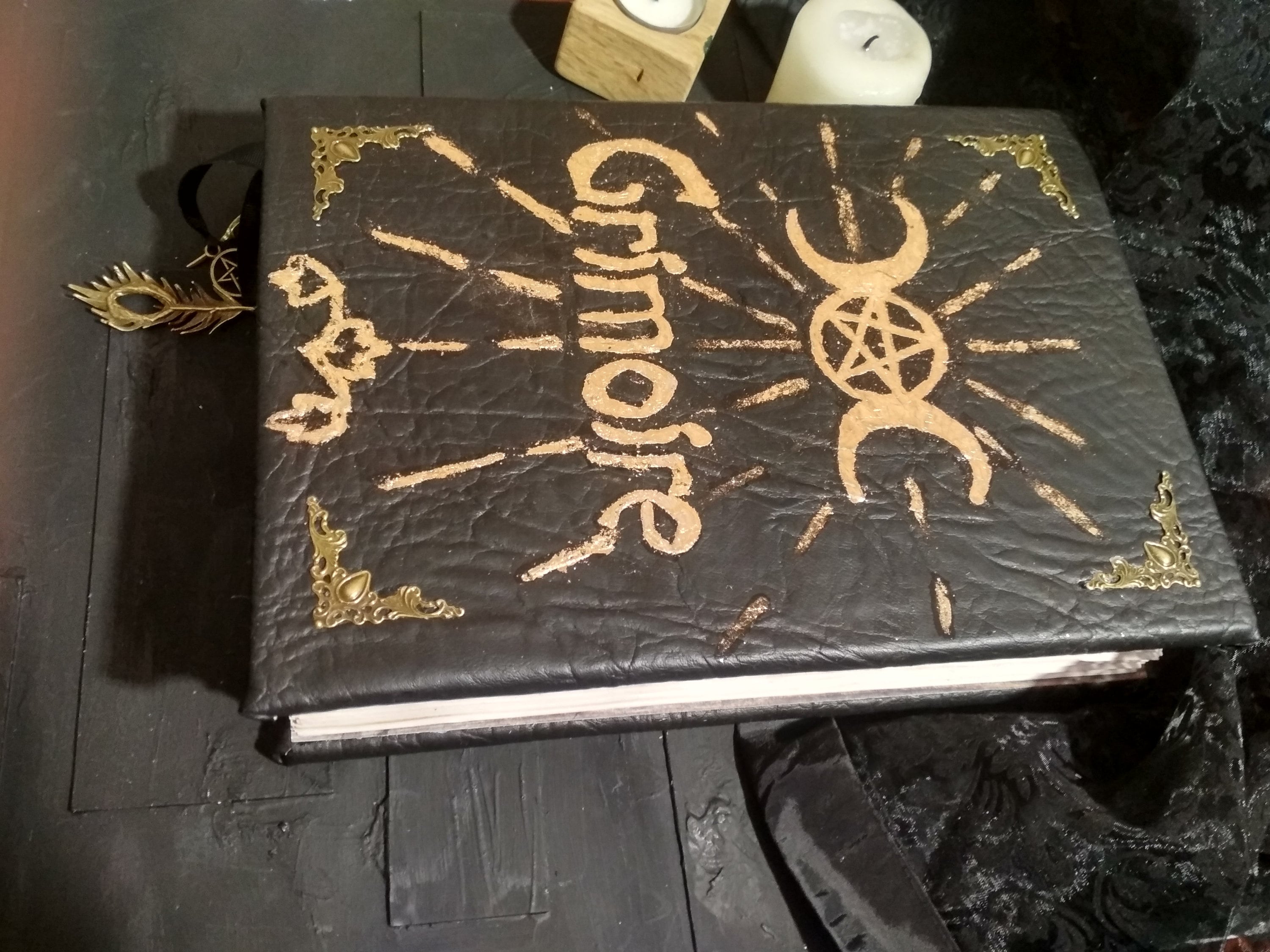 Huge grimoire real spell book practical magic book of shadow Etsy