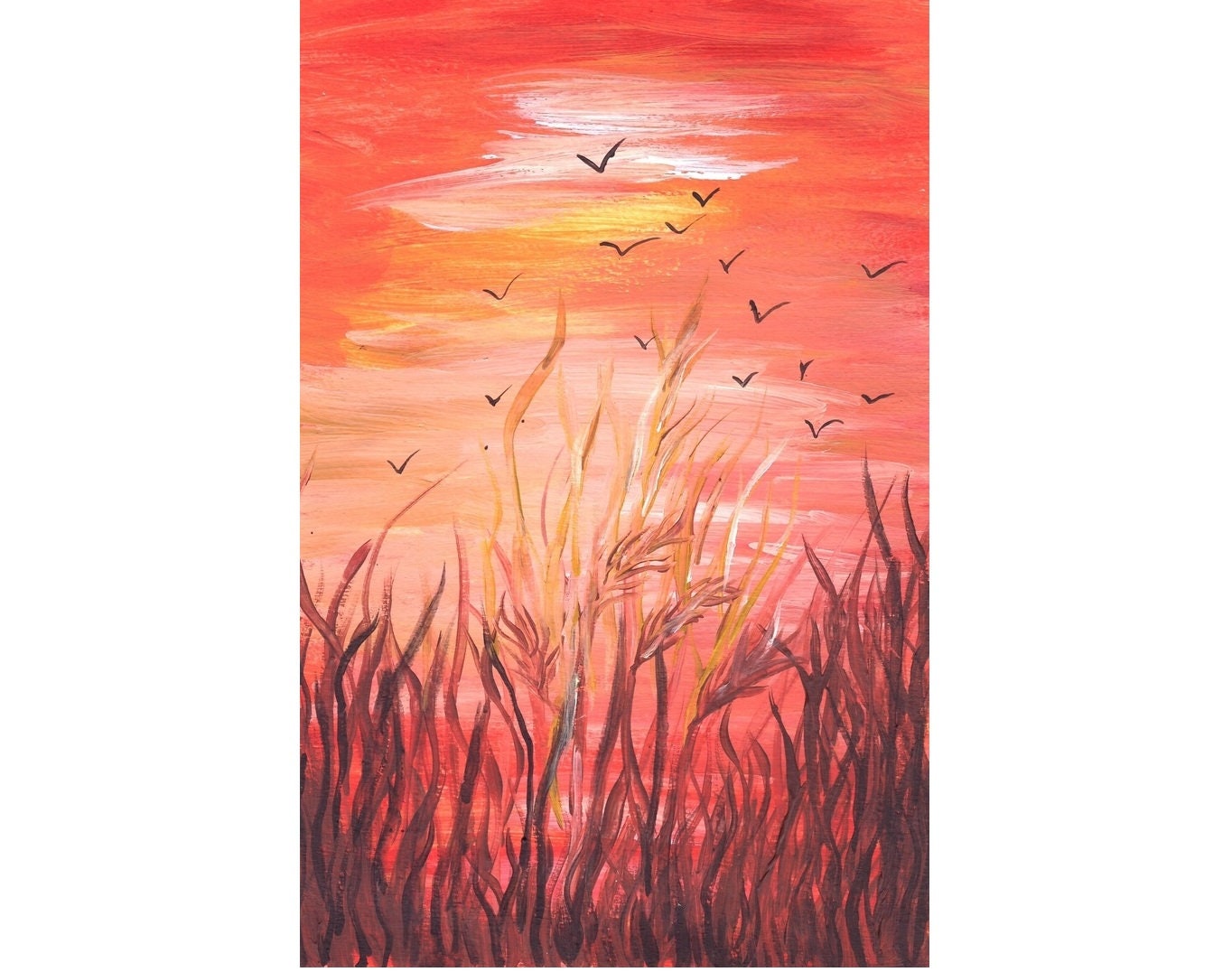 Kansas landscape painting Kansas field painting Original Etsy