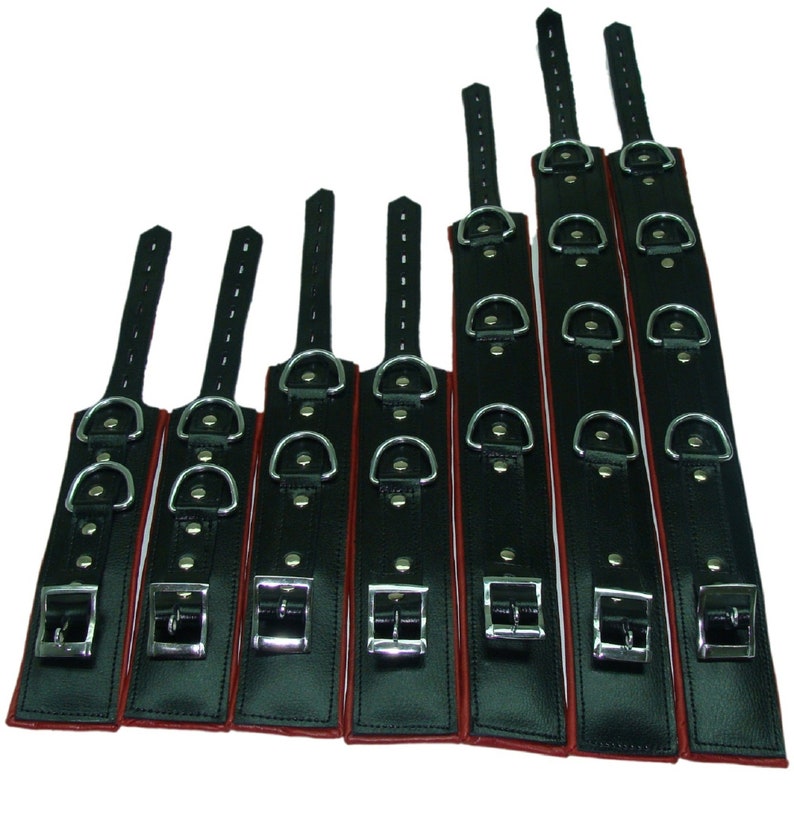 Handmade Real Leather 7 Pieces Restraints Set Leather Neck Etsy