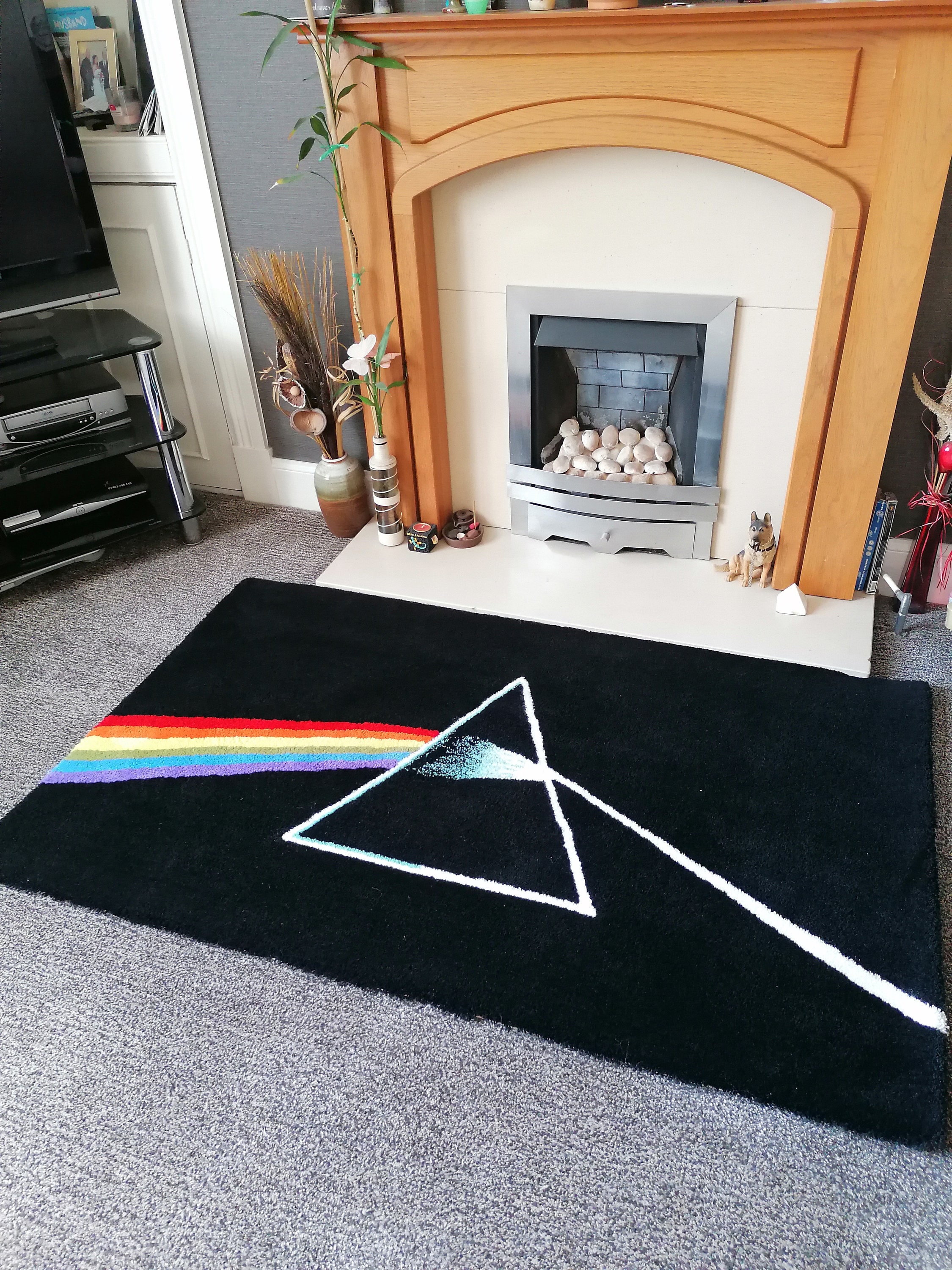 Handmade Dark Side of the Moon Rug Pink Floyd Luxury Etsy