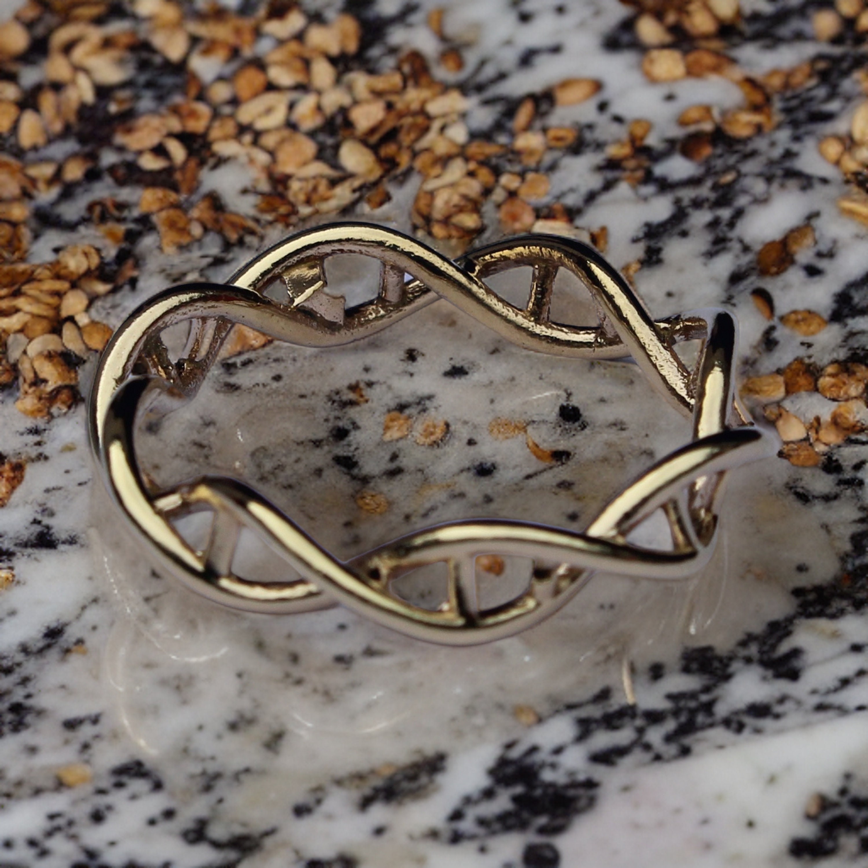 DNA Ring, Love ring, Women ring, fine silver ring, Vintage ring, Boho ring,