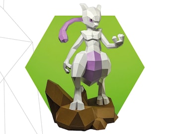 Legendary Creature - PDF | Papercraft 3D Pattern – Low Poly | DIY Gamer Decor Model