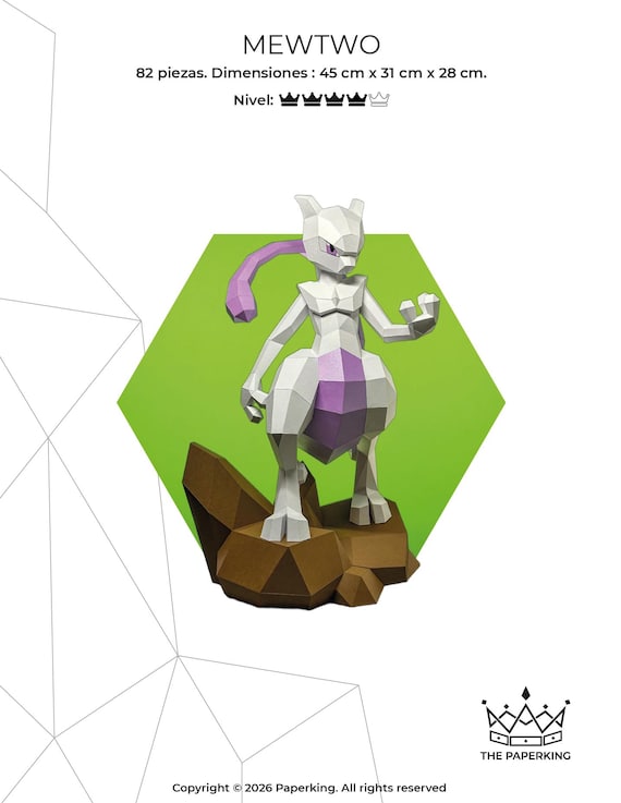 Legendary Creature - PDF | Papercraft 3D Pattern – Low Poly | DIY