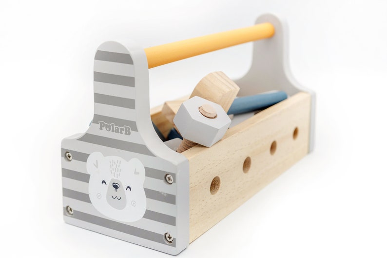 Wooden Tool Kit for Small Craftsmen Wooden Toy Toolbox Tool Etsy UK